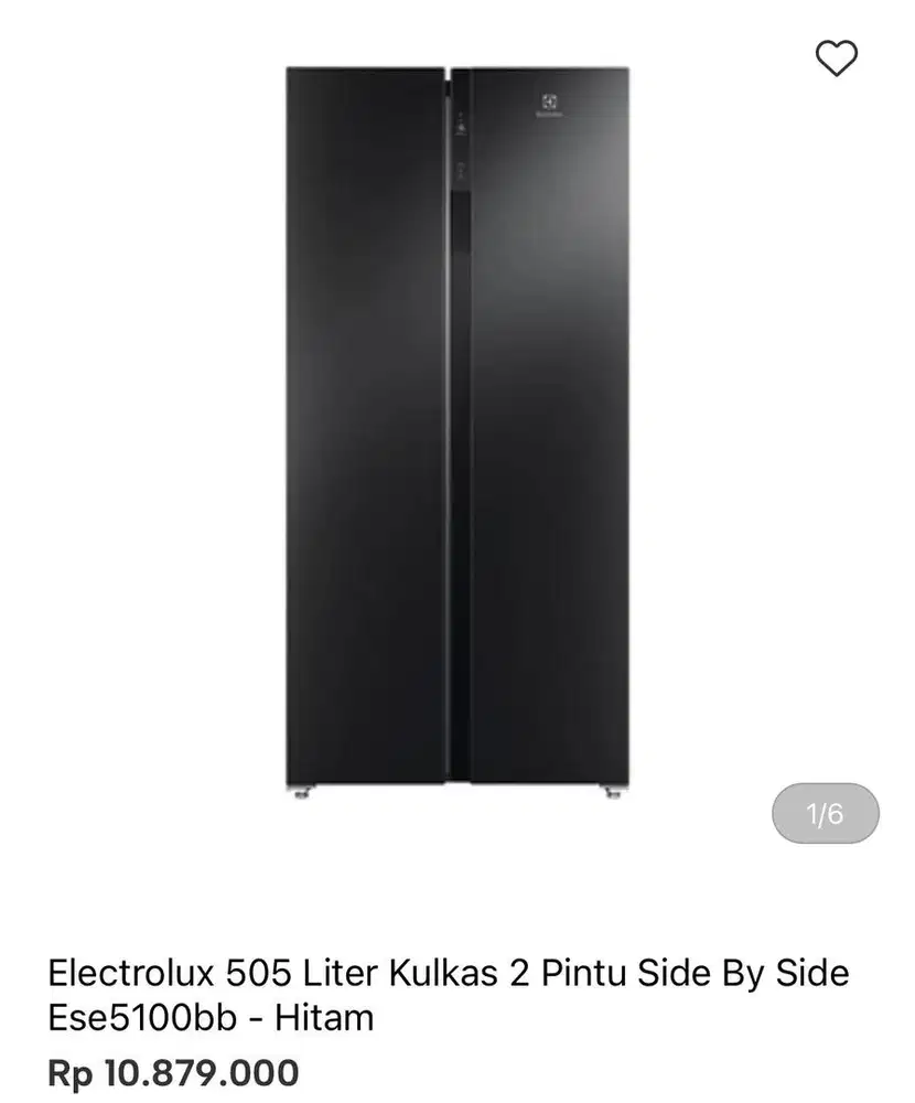KULKAS SBS ELECTROLUX 505liter
