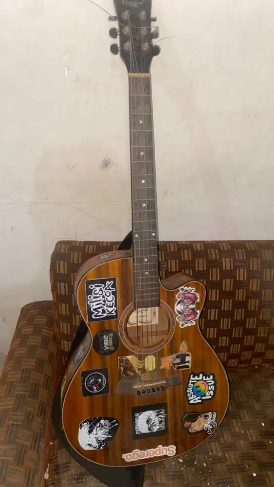 gitar elektrik akustik camwood iwc 235 nsk original