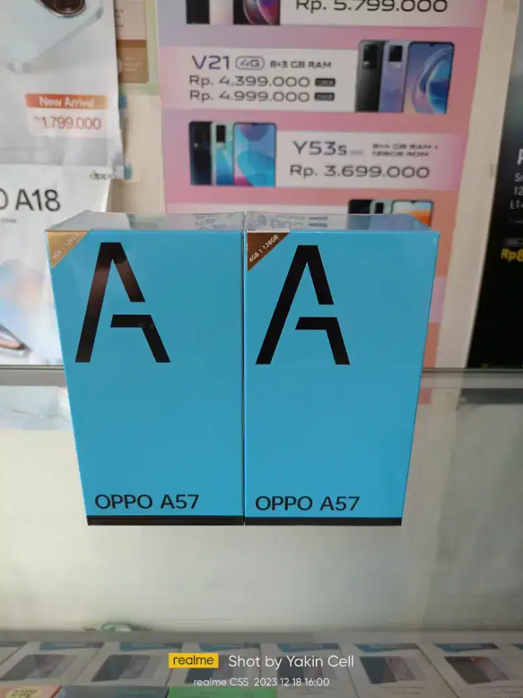 Oppo A57 4/128 GB 33W SUPERVOOC Batre 5000 mAh  Garansi Resmi
