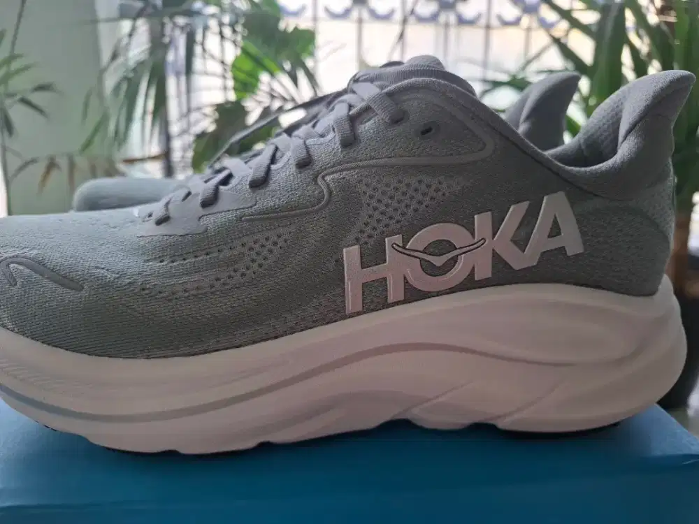 Sepatu Hoka Clifton 10 Stellar Grey Original