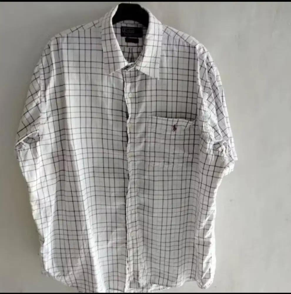 Kemeja Lengan Pendek Big Size Polo Ralph Lauren Original Full Tag