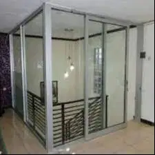 Plafon - Partisi Gypsum + Alumunium + Kaca  + PVC  SEKAT KACA ALUMINIU