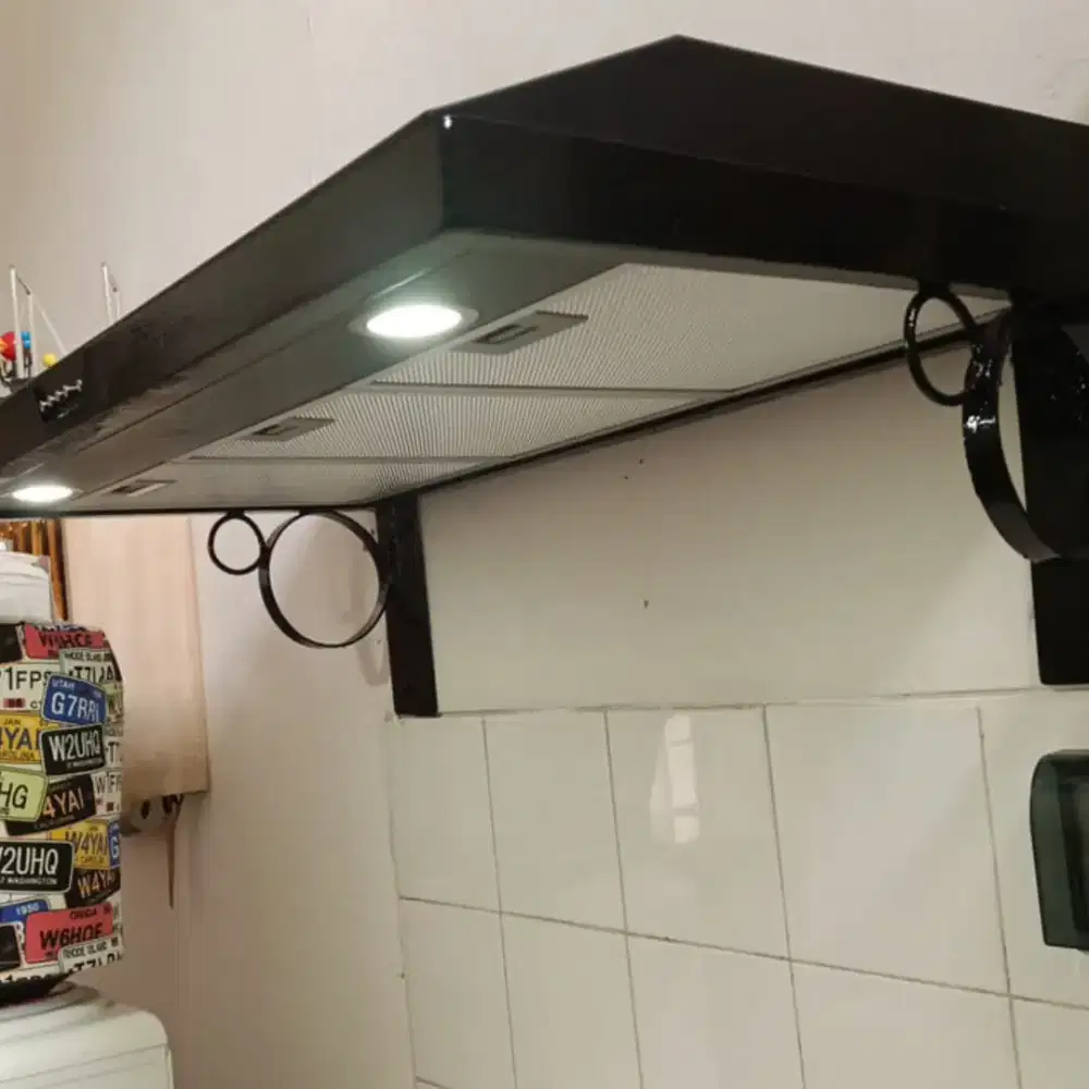 Cooker Hood+Dudukan Besi Tudung Hisap Rinnai RH 229 B Panjang 89,5cm