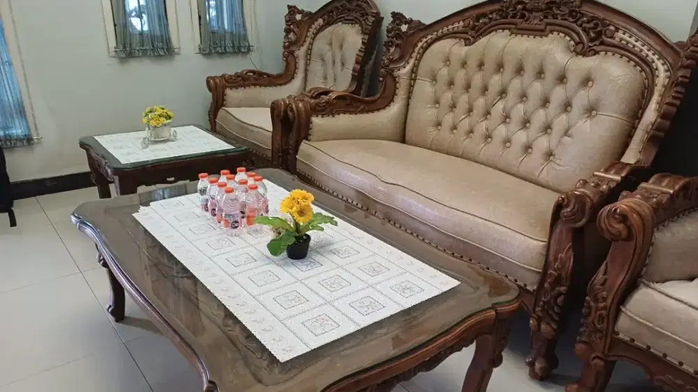 Meja Kursi Tamu Jati