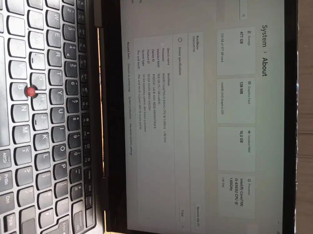 Jual Cepat Laptop Lenovo X1 yoga ram 16 G