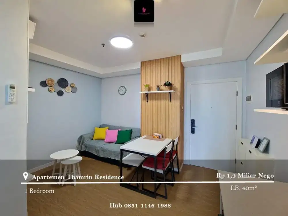 Dijual Apartement Thamrin Residence Mid Floor 1BR Furnished