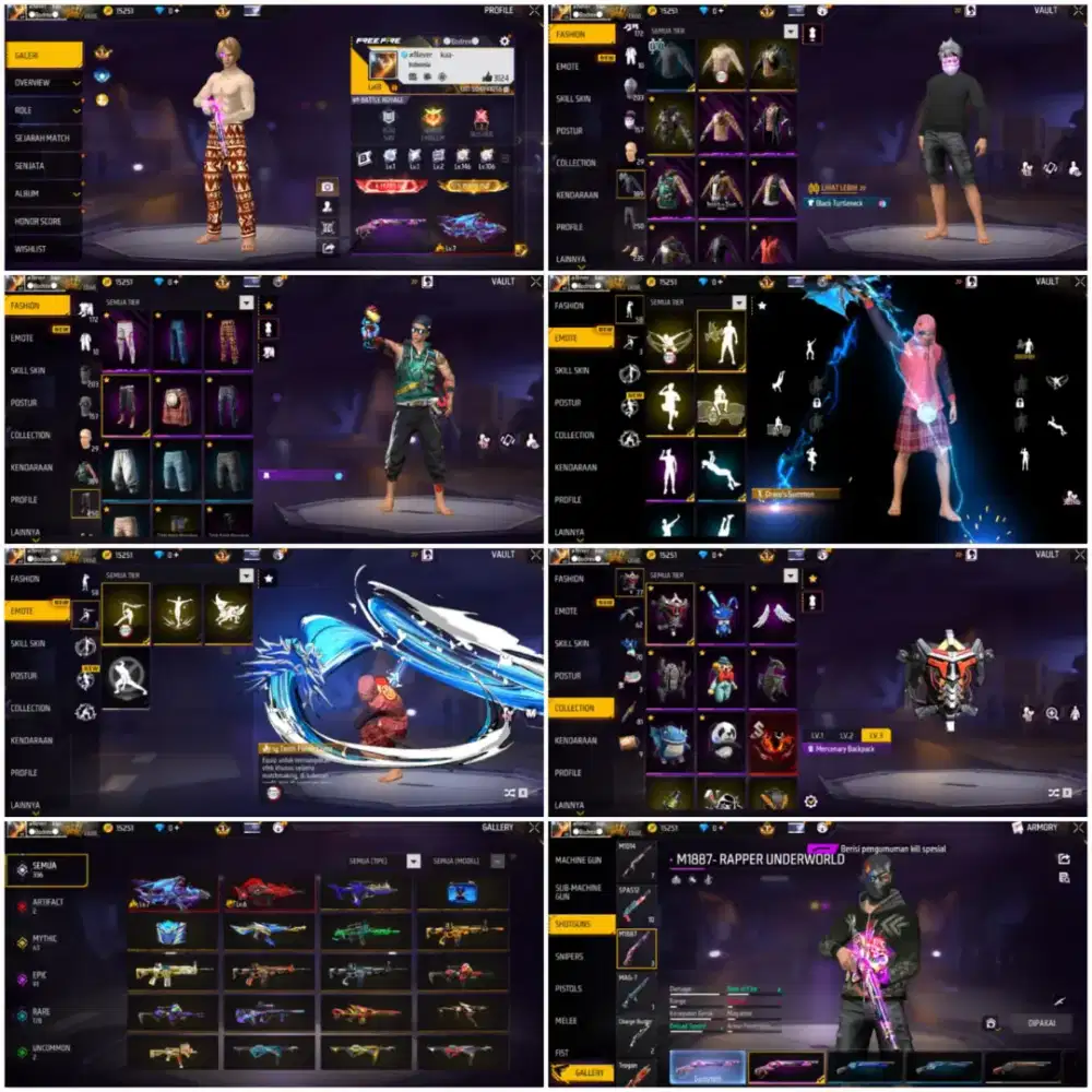 Di jual akun ff murah