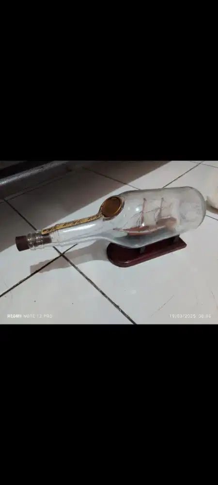 Dijual dekorasi botol kaca kapal