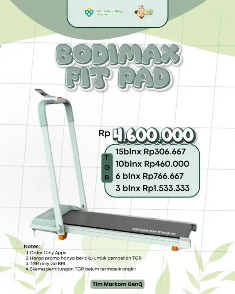 Treadmill Bodymax Fit Pad 3,5jt (BARU)