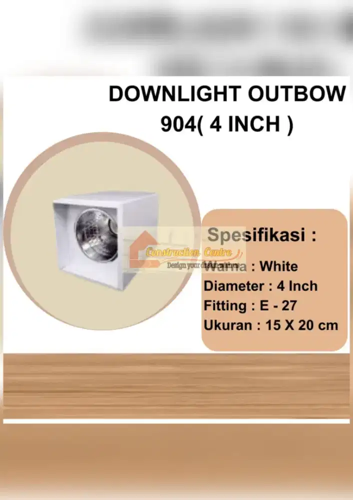 lampu down light polos