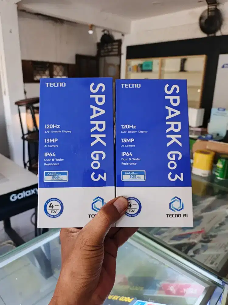 Fast respon WA Tecno Spark GO3 4+4/64 Garansi resmi 13bln
