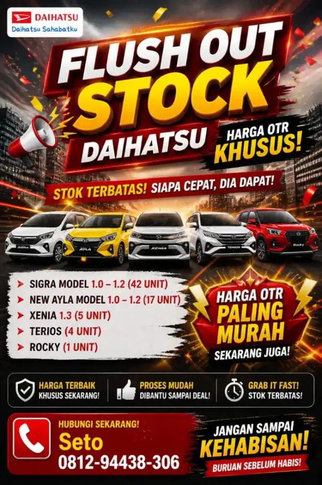 Daihatsu Sigra X MT Deluxe BIG SALE NIK 2025