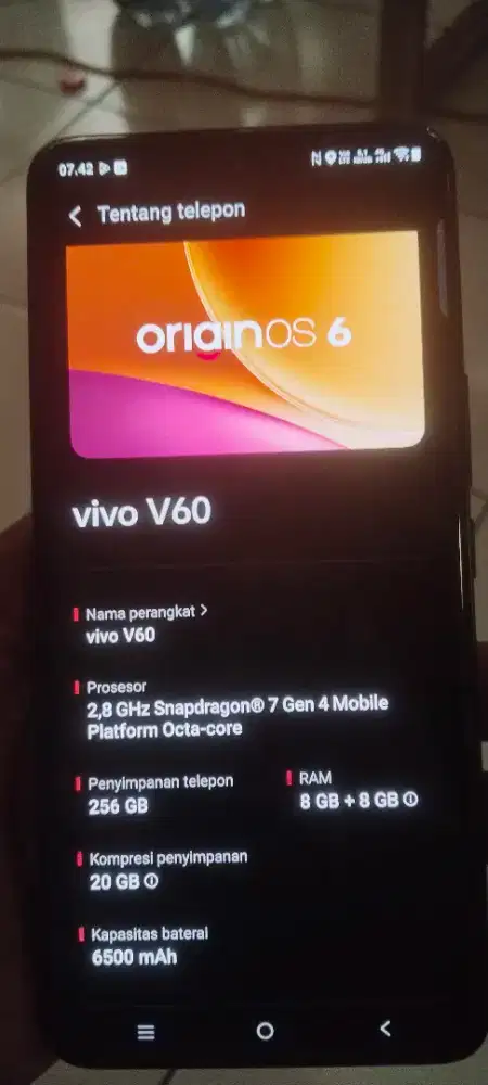 Vivo v60 zeis 16/256