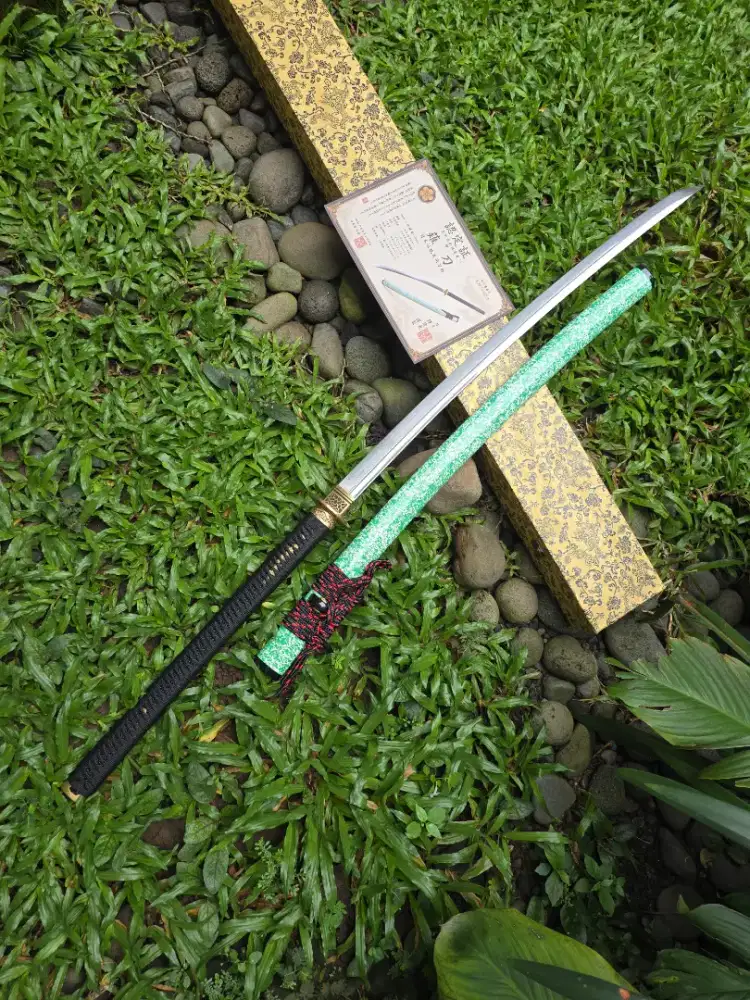 Pedang samurai katana Tensho nagamaki naginata damascus steel