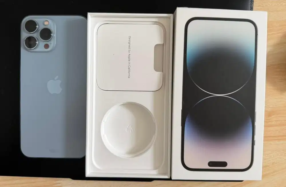 DiJual Ex iBox iPhone 13 Pro Max Sierra Blue mulus 98%
