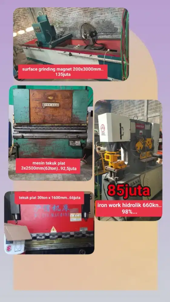 Mesin potong tekuk n hidrolik pres