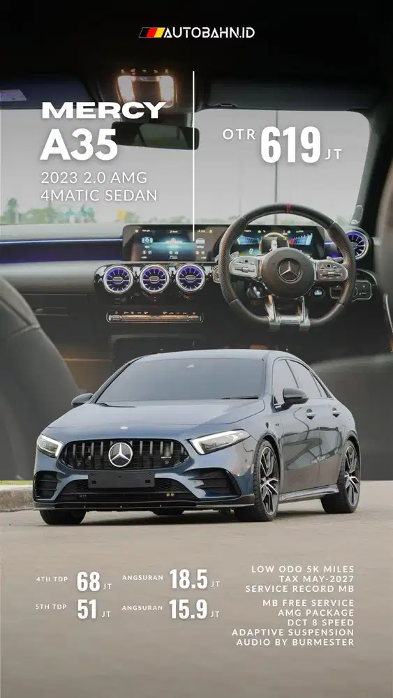 Mercedes Benz A35 2.0 AMG 4MATIC Sedan 2023