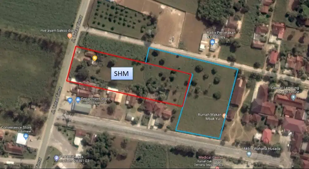 DIJUAL CEPAT TANAH PEKARANGAN - GUNUNG SUGIH LAMPUNG TENGAH
