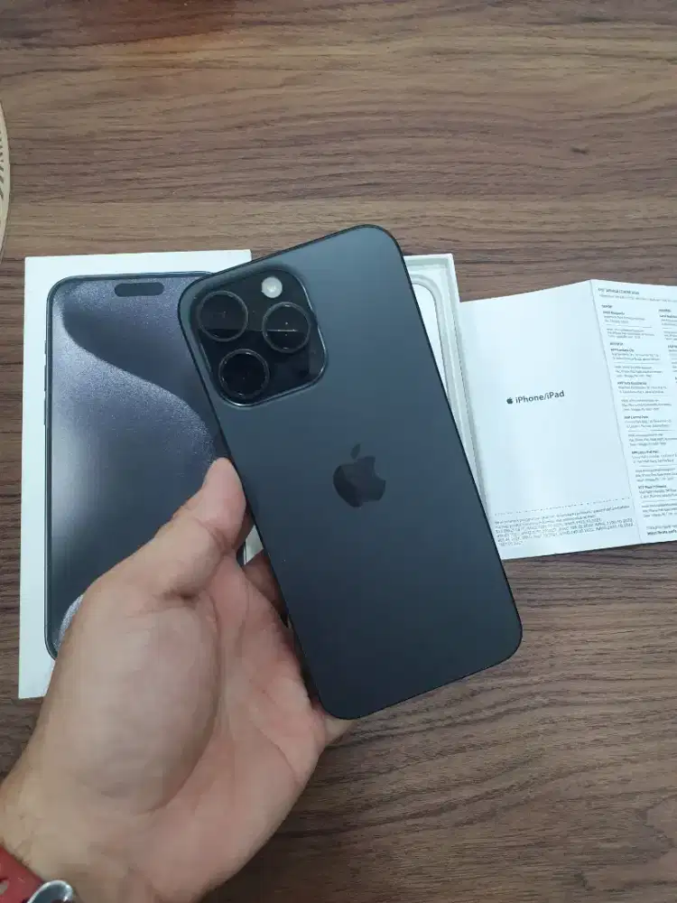 Iphone 15 Promax 255gb bh83% black mulus ex resmi ibox