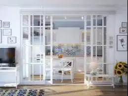Plafon - Partisi Gypsum Alumunium Kaca PVC  SEKAT KACA ALUMINIUM