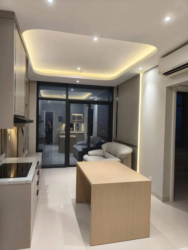 JUAL SEWA APARTEMEN VERTU CIPUTRA WORLD 2BR INTERIOR MEWAH BARU GRES