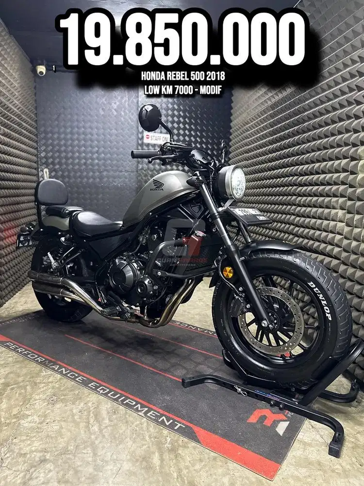 HONDA REBEL 500 2018 MODIF LOW KM 7XXX RAWATAN GRESS UNIT BRO