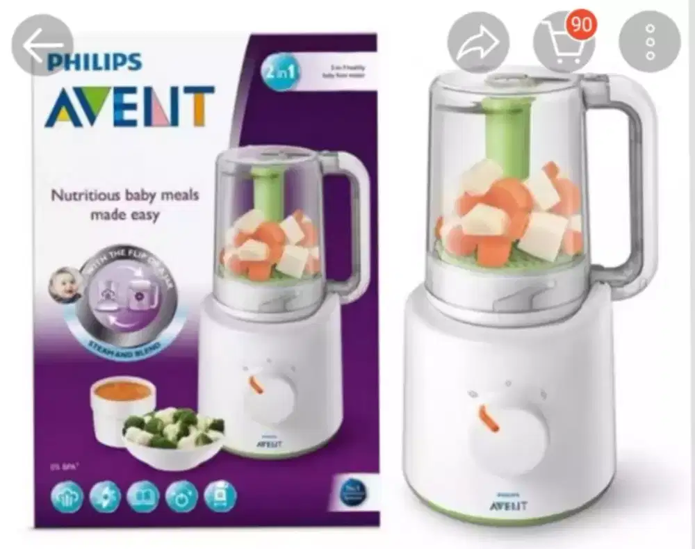 PHILIPS AVENT 2 in 1 Food Steamer & Blender