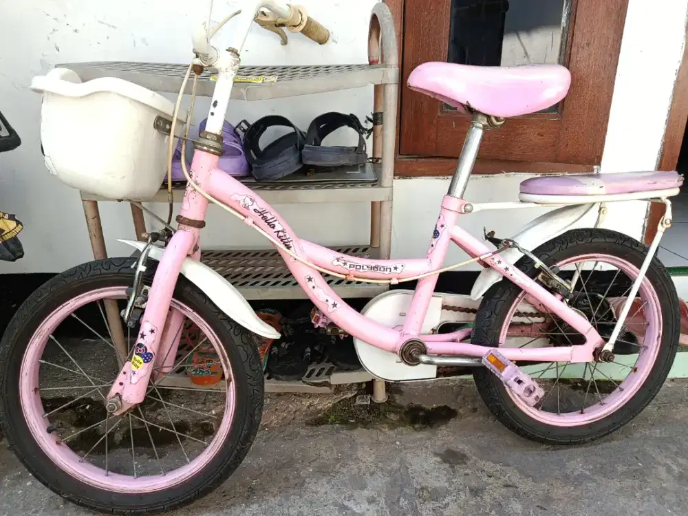 Sepeda anak cewek polygon uk 16