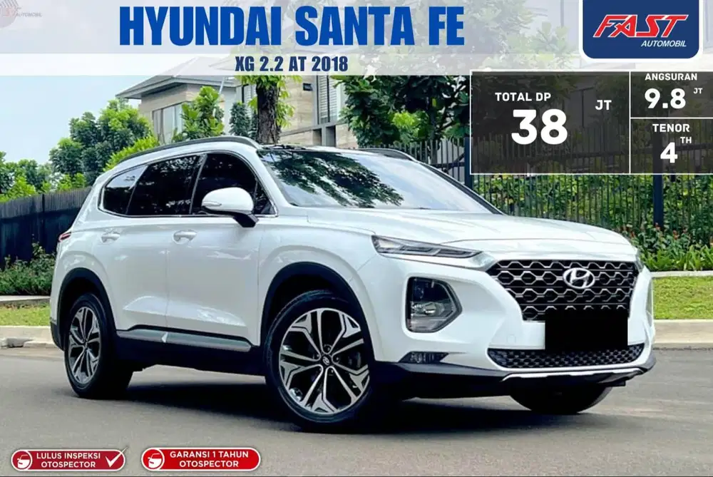 HYUNDAI SANTA FE XG 2018 DIESEL 2.2 AT LOW KM.57RB & PAJAK PANJANG