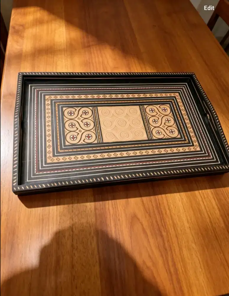 Baki Kayu Motif Etnik