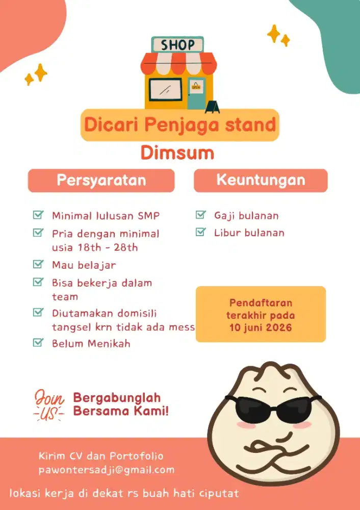 Penjaga stand Dimsum