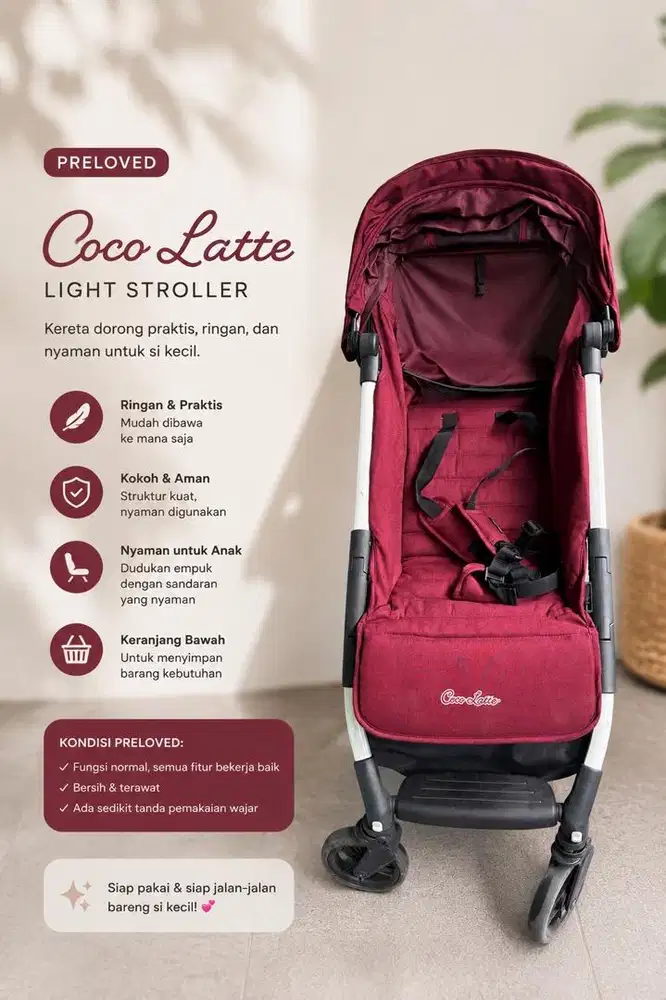 PRELOVED STROLLER COCOLATTE BNS SERIES