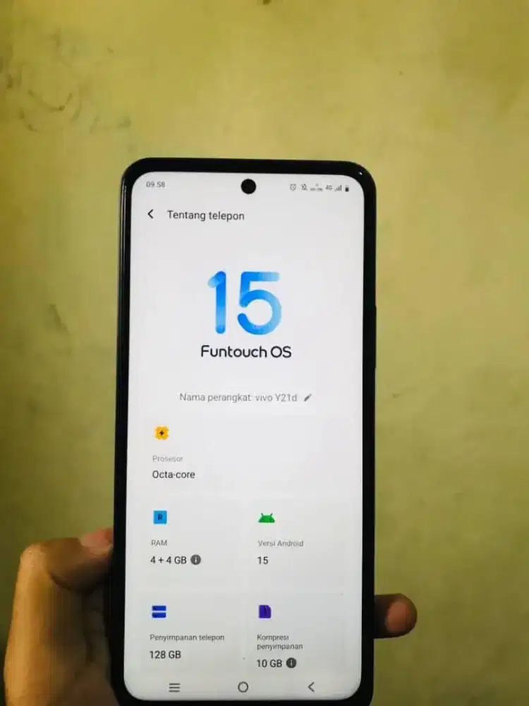 Vivo Y21d Ram 4/128Gb