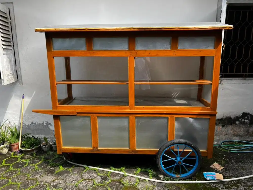 Gerobak Kayu Multifungsi-Belum Pernah Dipakai