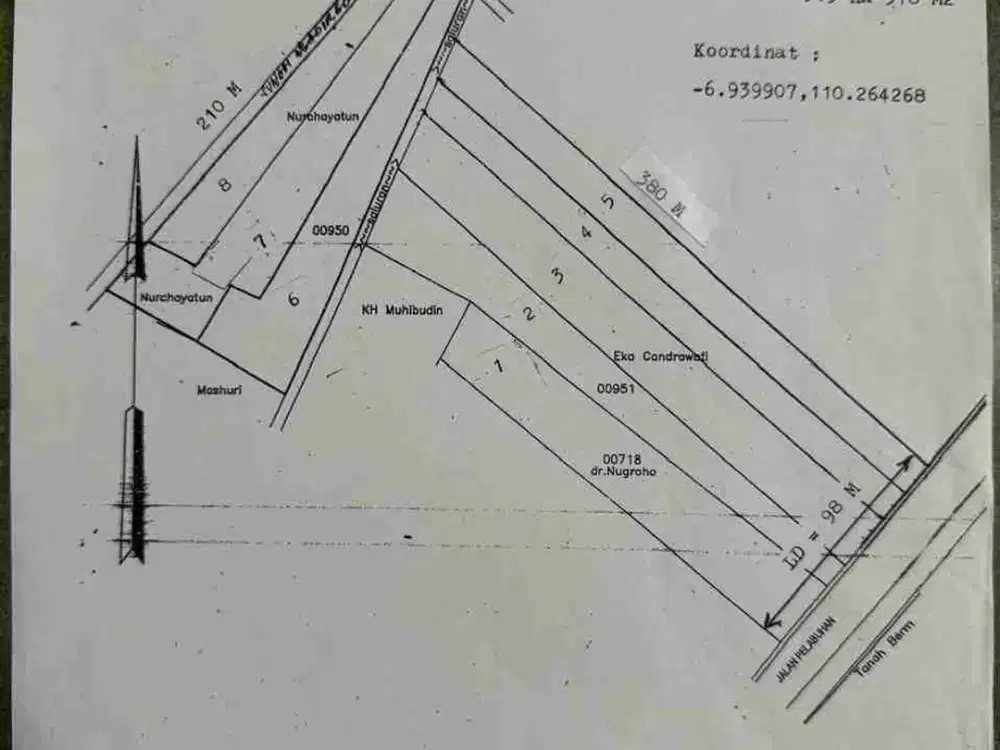 Dijual Lahan Zona Industri Lokasi Kaliwungu,Kendal Luas 3,9 Ha