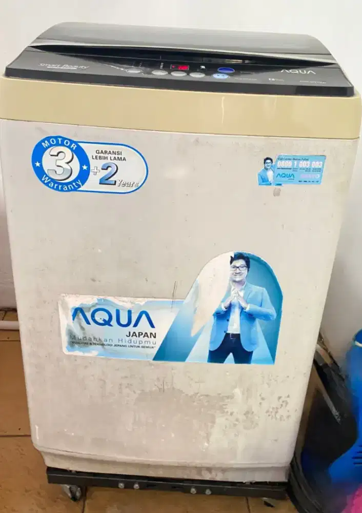 Mesin Cuci Aqua Hijab Series Minus - Modul Tombol Normal Hidup