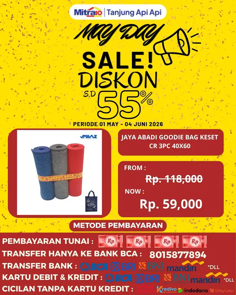 JAYA ABADI GOODIE BAG KESET CR 3PC 40X60