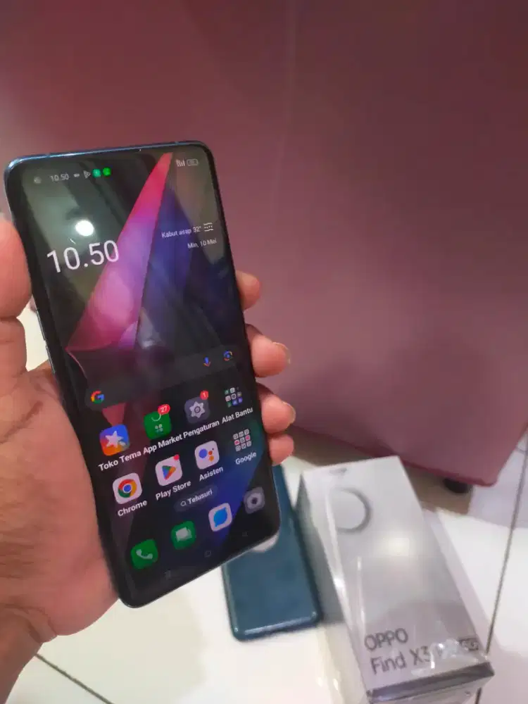 Cepat OPPO FIND X3 PRO 5G Ram 12+12/256 Layar lengkung amoled Cakep.