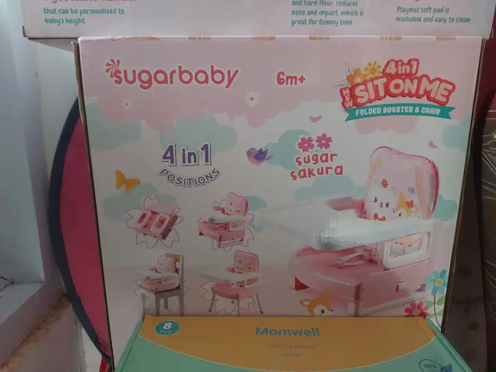 Kursi Makan Sugar baby Sit On Me 4in1 Pink