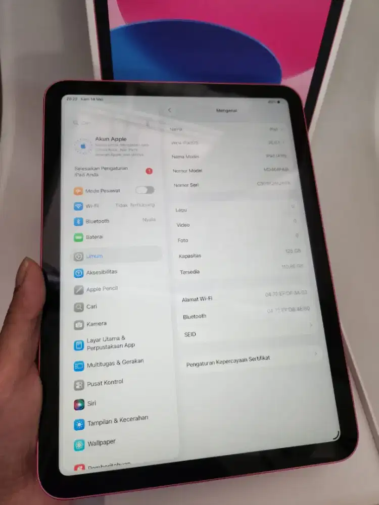 Ipad gen 11 (A16) 128gb wifi
Garansi resmi iBox