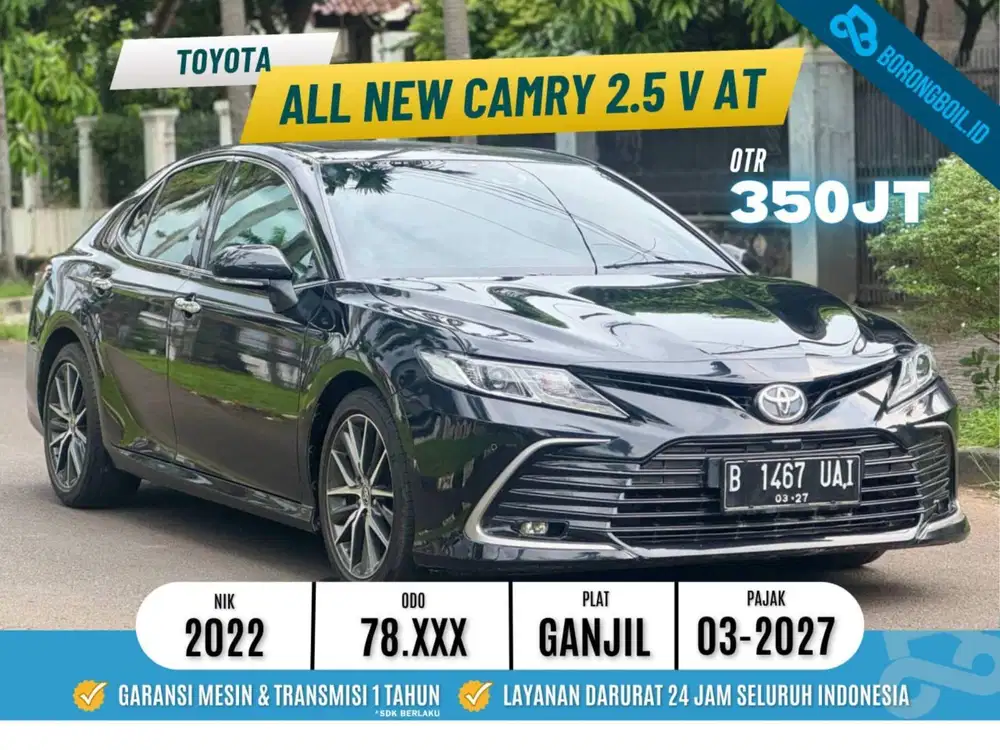Toyota All New Camry 2.5 V AT 2022 Hitam Metalik
