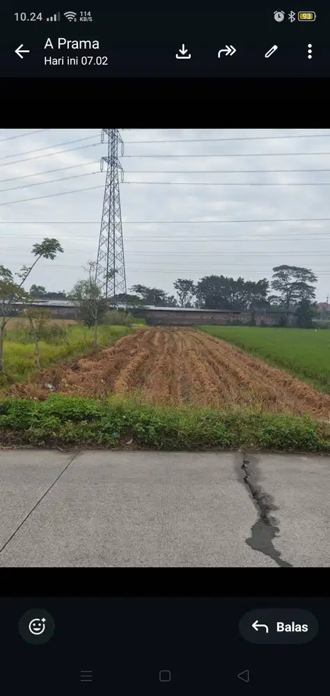 Tanah/Lahan Nol Jalan Raya Strategi depan Taman Kendi Jabon