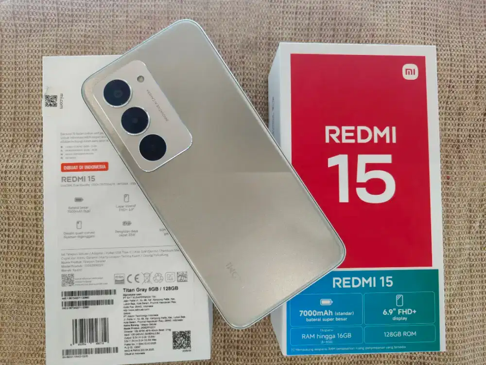 Redmi 15 8/128 mulus fulset