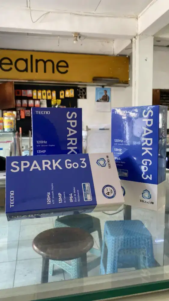 Redy tecno spark go3 4/64 NEW Garansi resmi 1thn