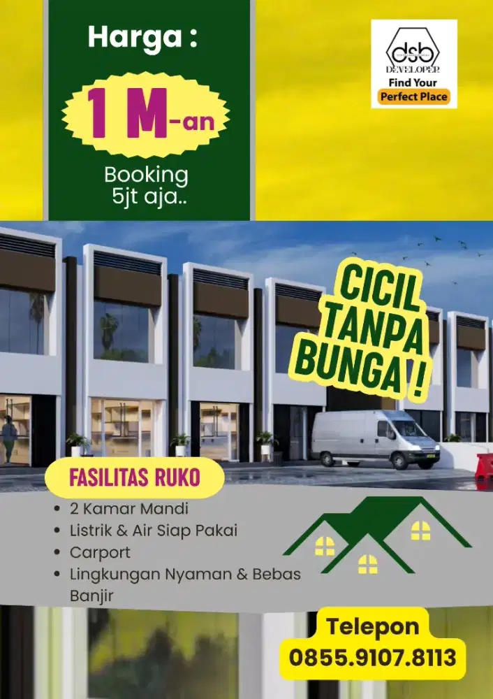 Dijual Ruko Murah Akses Mudah di Cipayung Jakarta Timur