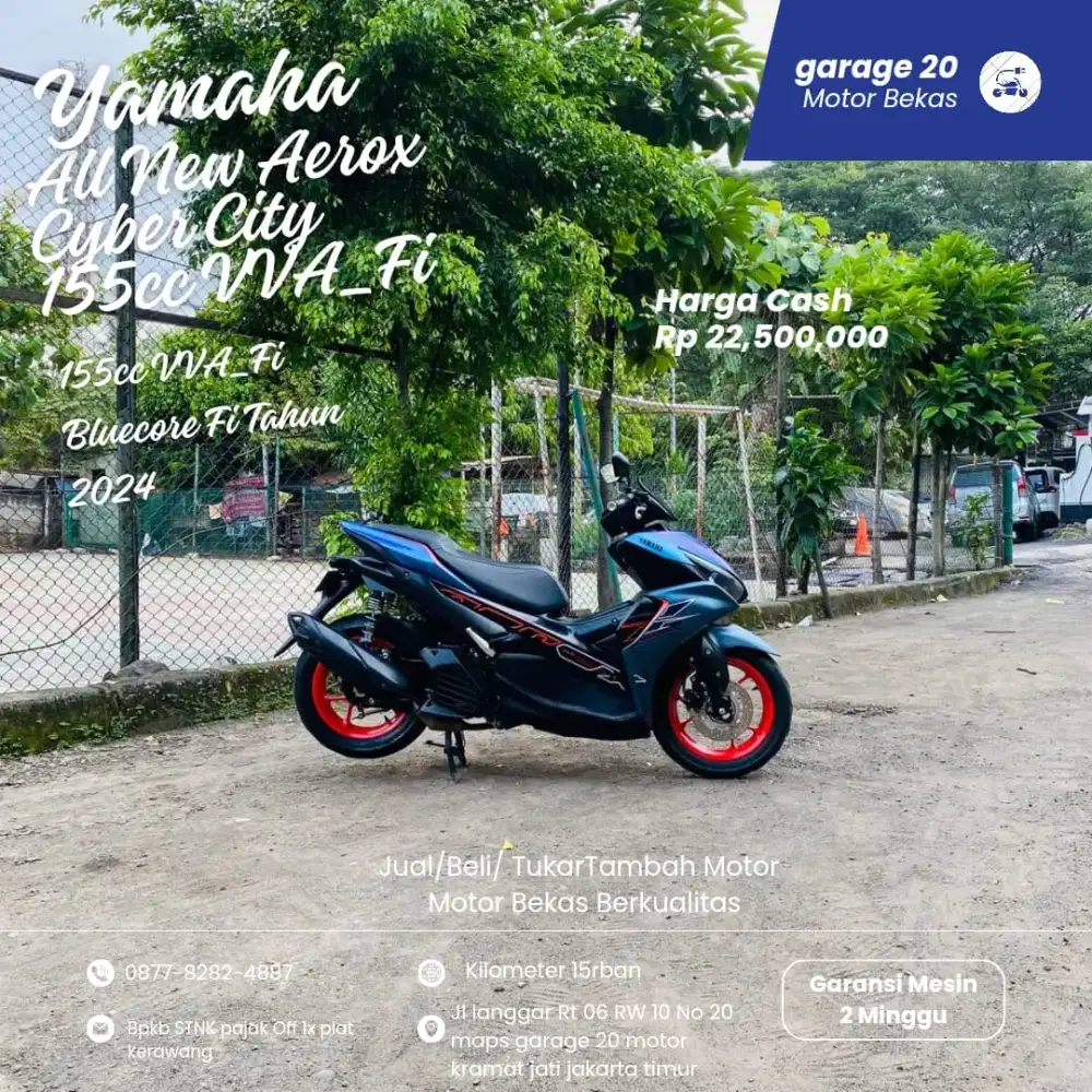 Yamaha All New Aerox Cyber City 155cc VVA_Fi  Tahun 2024