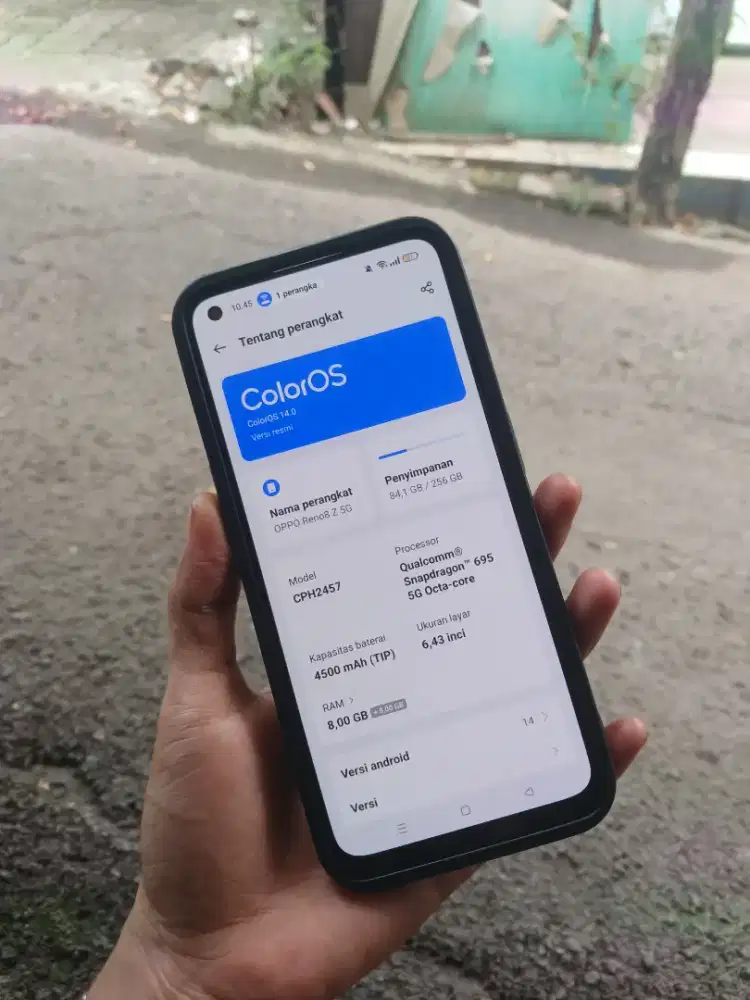 Oppo reno 8z 5g ram 8+8/256 nfc