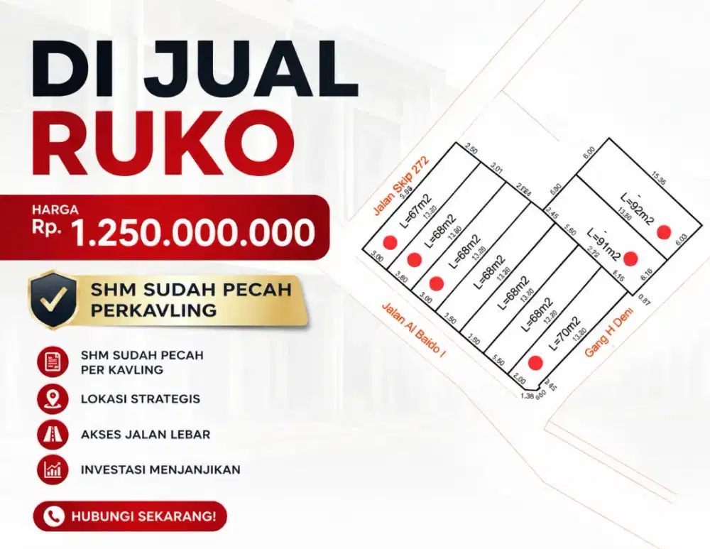 Ruko Premium 2 Lantai di Cipayung - Sudah Pecah SHM