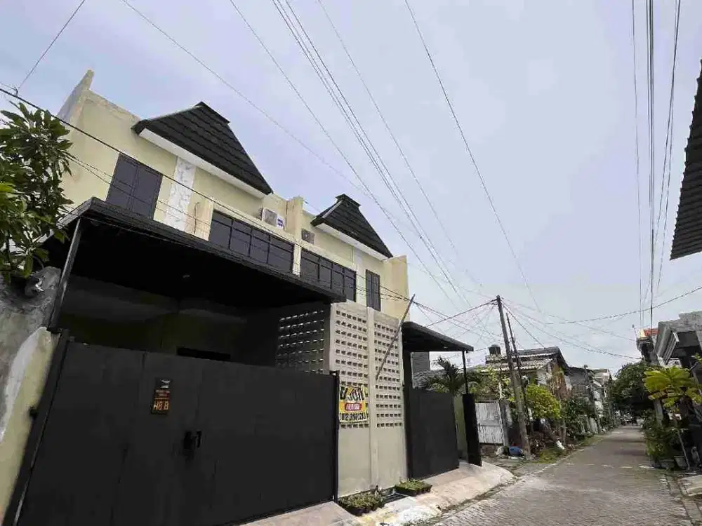 2 Unit Rumah Baru 2 Lantai Full Furnish siap Huni di Perum Pondok Wage Indah 2, Taman, Sda