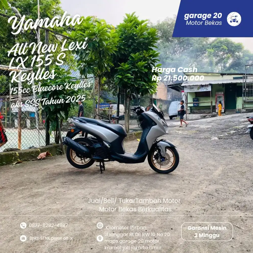 Yamaha All New Lexi LX 155cc VVA_Fi S Keylles Aks SSS Tahun 2025